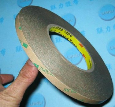 1x 8mm*55M*0.17mm 300LSE PET Strong Sticky Double Sided Adhesive Tape for Phone Display LCD