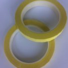 2x 10mm*66M High Temperature Withstand Insulate Anti-Flame Adhesive Mylar Tape for Coil Wrap Yellow