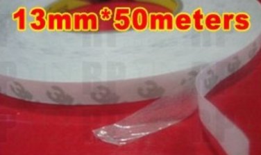 1x 13mm*50M 3M 9080 Hi-Temp Doubled Sided Tape for Phone, PC, DVD, Auto Case, LED