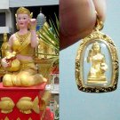 Thailand Luxury Wealthy and Lucky Amulet Gold Plated Pendant 'Nang Kwak'