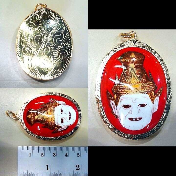 1987 Jumbo Lucky Hermit 'Poa-Kae' Amulet Pendant