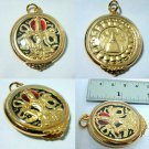 Good Luck Charm Talisman 'Jatukarm Ramathep' Gold Plated Pendant