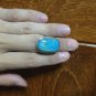 1978 Genuine Antique Stone & Silver 925 Vintage Retro Free Size Ring