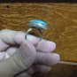 1978 Genuine Antique Stone & Silver 925 Vintage Retro Free Size Ring
