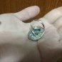 1978 Genuine Antique Stone & Silver 925 Vintage Retro Free Size Ring