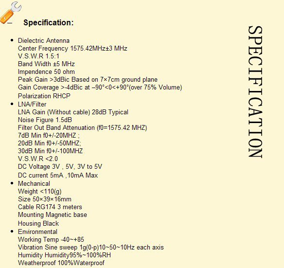 GPS Antenna For Panasonic Strada CNGP50TC CNGP50N