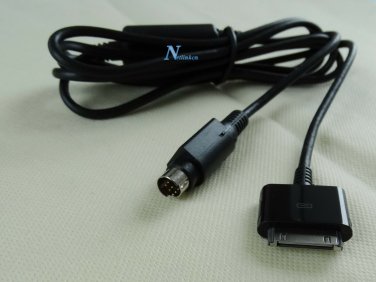 Rockford Fosgate IPODEC 30 Pin to 8 Pin mini-DIN iPod Cable RFX6000-SX RFX9700CD
