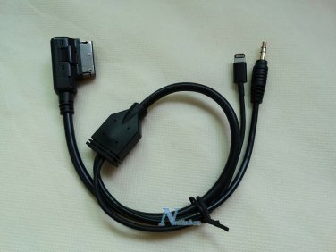 MERCEDES BENZ iPHONE 5 5S 6 6 PLUS AUX CABLE 8-PIN ADAPTER 50CM