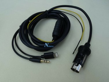 KENWOOD KDC-PSW9531 KDC-V6090R 13-Pin iPhone 5 6 6S AUX Cable CA-C2AX CA-C1AX