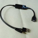iPhone 11 X 8 AUX Cable Adapter USB For Mitsubishi Montero Sport Outlander Sport