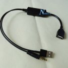 iPhone 11 X 8 AUX IN Cable Adapter USB For Mazda CX-5 Miata MX-5 MX-5 Miata