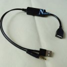Dodge AUX Input Cable Adapter USB For Avenger Dakota Grand Caravan iPhone 11 X 8