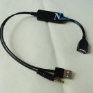 iPhone 12 11 X 8 7 AUX Adapter USB Cable FOR JVC KW-NT300 NT310 NT50HDT NT500HDT KS-U39 KS-U49