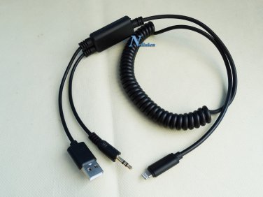 AUX CABLE ADAPTER FOR JVC KD-X220U KD-X220UR KD-X220UT KD-X230 KD-X240BT KD-X241 IPHONE 13 12 11 X 8