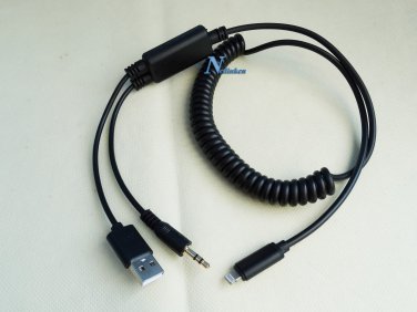 AUX CABLE ADAPTER FOR JVC KD-X320BT KD-X320BTS KD-X33MBS KD-X33MBT KD-X330BT IPHONE 14 13 12 11 X 8