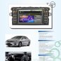 In-dash 2 Din Car DVD Player with GPS for Toyota Corolla 2012 with built-in GPS/ ipod function