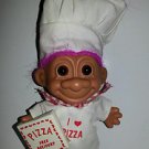 Russ Troll Doll (chef) Pizza Boy / I Love Pizza w/pizza delivery box #18417