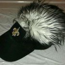 Adult Funny FLAME HAIR cap New Orleans Saints NFL Football Hat Visor