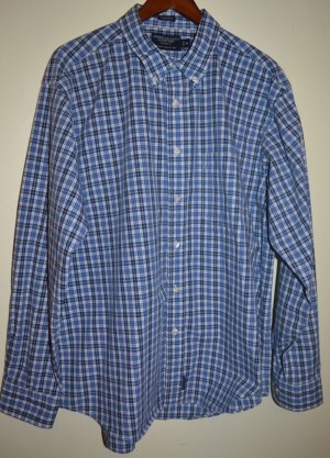 American Eagle Blue Plaid Casual Shirt Gently Used XLarge
