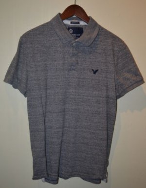 American Eagle Gray Polo Used Medium