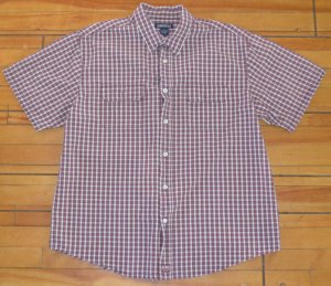 Aeropostale Red Plaid Casual Button Up Gently Used Large