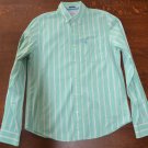 Abercrombie & Fitch Green Stripped Button-Down Gently Used XLarge