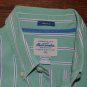 Abercrombie & Fitch Green Stripped Button-Down Gently Used XLarge