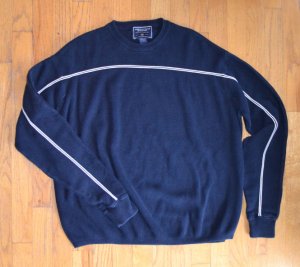 American Eagle Dark Blue Sweater Used Large