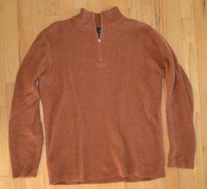 Rue21 Rust Zip-up Sweater Used Medium