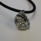 Silver Helmet  Necklace- Unisex