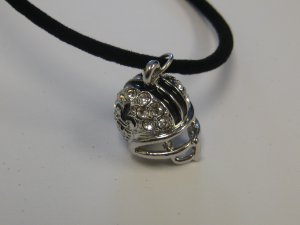 Silver Helmet  Necklace- Unisex