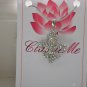 Fleur de lis Iridescent Pendent Necklace
