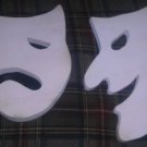 Set of Laugh Now Cry Later Theater Mask.