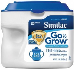 Similac Go & Grow Milk Based Formula, Powder, 22-Ounces (Pack of 6)
