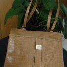 preowned LIZ CLAIBORNE CAMEL BROWN HANDBAG women's handbag