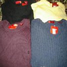 NEW Izod 100% cotton DIFFERENT COLORS AND sizeS  M & L MEN'S SWEATER
