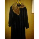 Monterrey fashions v pretty coat size LARGE Made in USA LONG FAUX FUR COAT