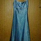GLITTERY BLUE Faviana evening dress with sparkle beads v cute 4 her size 4