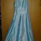 soiree dress blue Roberta evening dress v cute 4 her size 3-4.