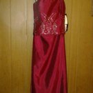 Red soiree Roberta evening dress Two pc skirt & top w sparkle beads size 11-12