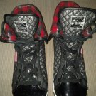 HIGH NECK SNEAKER Pastry sneaker shoes size 7 1/2. BLACK AND RED