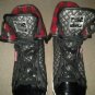 HIGH NECK SNEAKER Pastry sneaker shoes size 7 1/2. BLACK AND RED