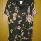 J. B .S chiffon floral skirt  set v pretty 4 woman Size 18 W  skirt set
