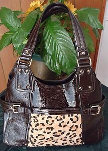 CLASSY NINE WEST handbag shinny v cute purse 4 women