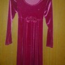Speechlen velvet dress 4 girls.  size 14