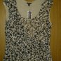 DANA. Buchman v pretty animal print top 4 woman size . M.