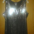covington spandex stretch sparkle top v cute 4 woman xL