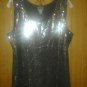 covington spandex stretch sparkle top v cute 4 woman xL
