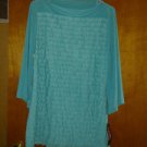 coco mo. spandex blouse v pretty top 4 woman size 1X