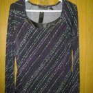 Attention spandex strech blouse v cute newt size M